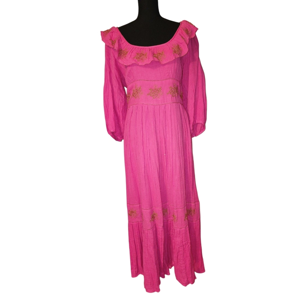 Free People Elegant Pink Maxi Dress